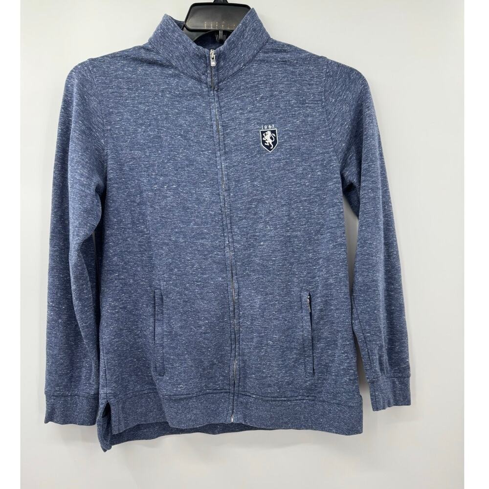 Peter Millar Women's Blue Zip-Up Long Sleeve Cotton Blend Outdoor Jacket Size‎ M